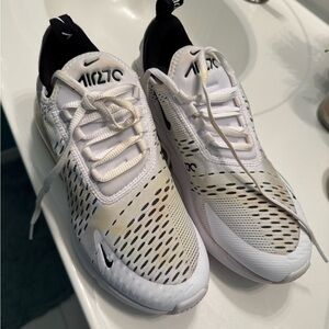 Nike Air Max 270 White and Black Sneakers